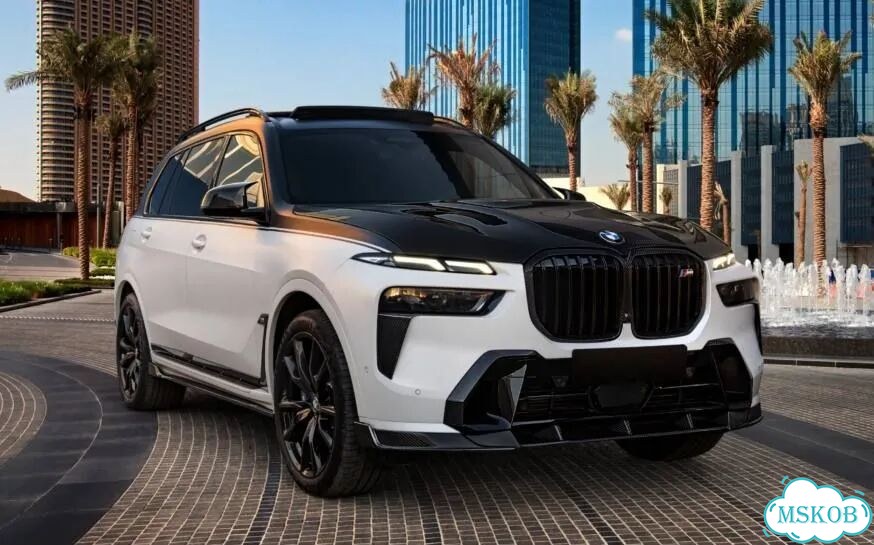 Решетка радиатора BMW X7 G07 рест мокрый карбон фото 1