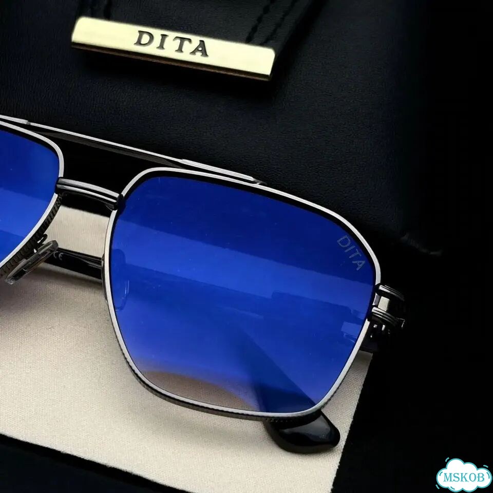 Очки dita-ярко-синие зеркальные фото 3