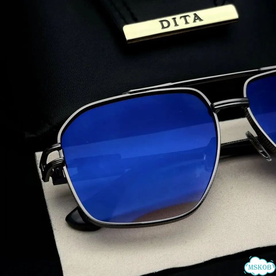 Очки dita-ярко-синие зеркальные фото 4