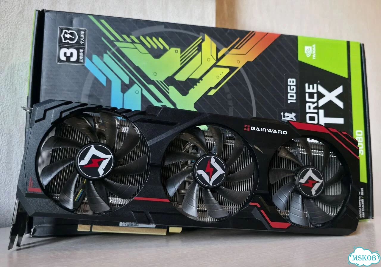 Nvidia RTX 3080 Gainward Chasing Wind фото 1