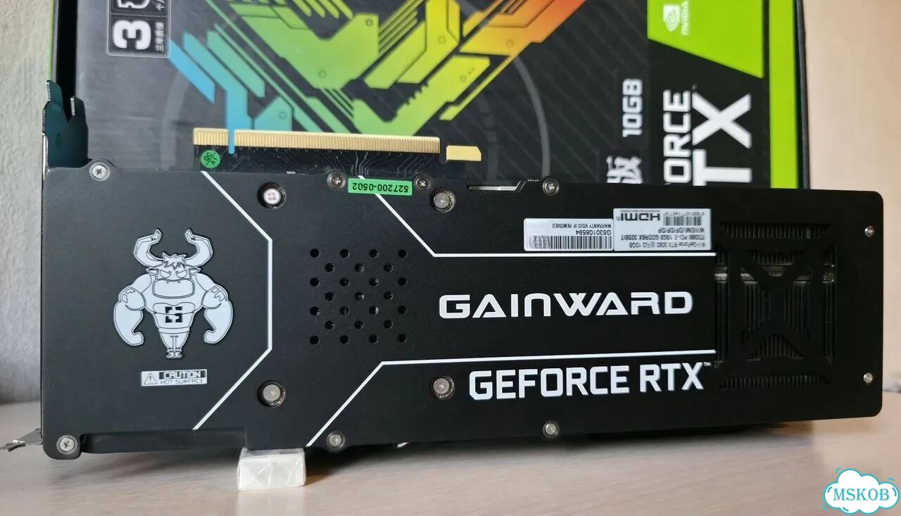 Nvidia RTX 3080 Gainward Chasing Wind фото 3