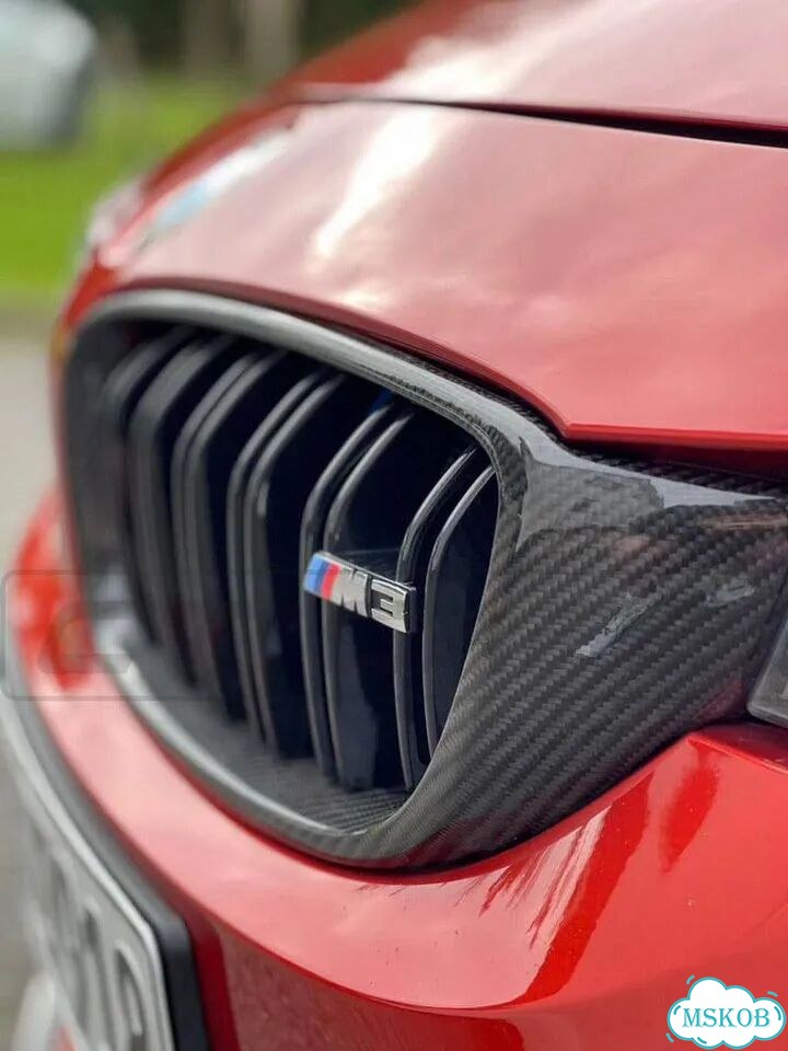 Решетка радиатора BMW F32 F80 F82 мокрый карбон фото 3