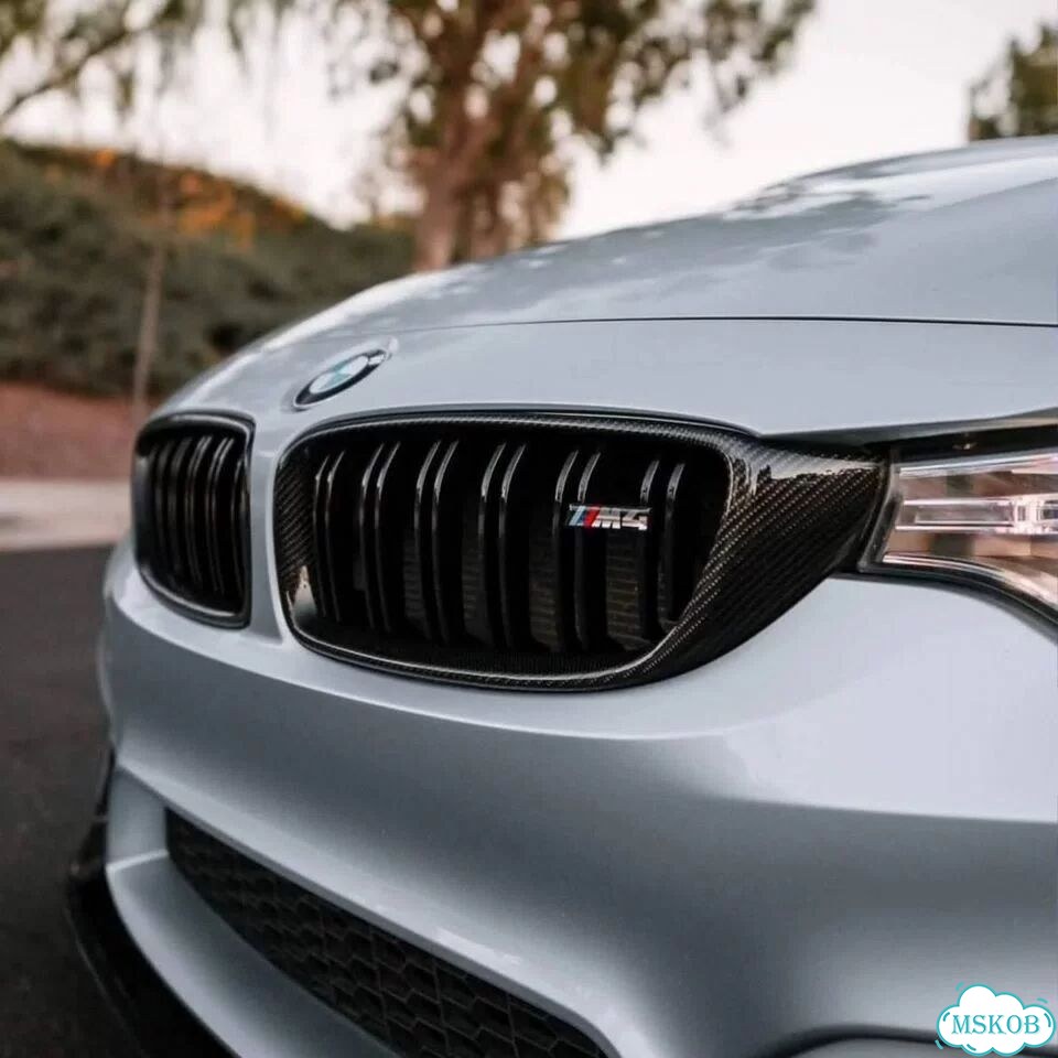 Решетка радиатора BMW F32 F80 F82 мокрый карбон фото 4