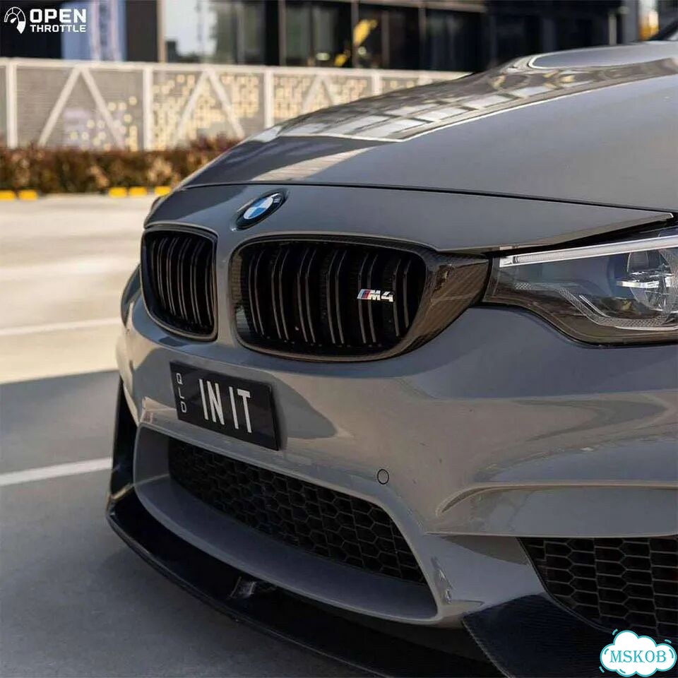 Решетка радиатора BMW F32 F80 F82 мокрый карбон фото 5