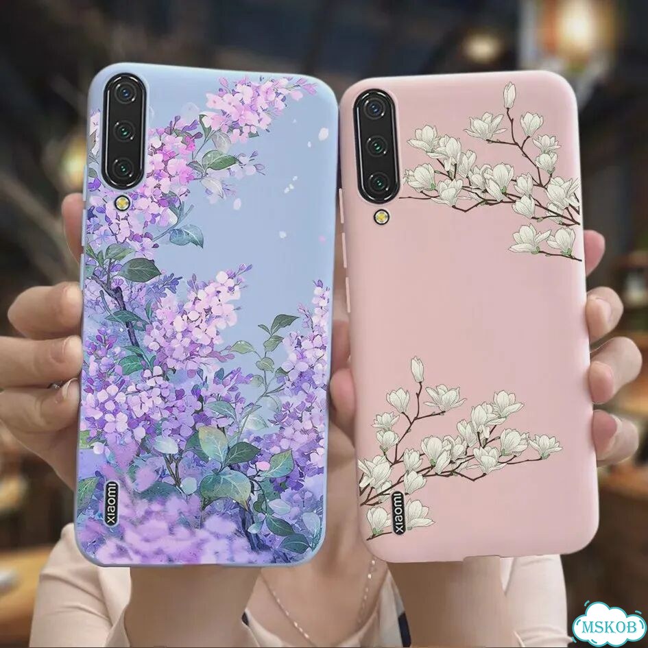 Чехол для Xiaomi Mi A3, цветочный силиконовый мягкий тпу матовый чехол для телефона Xiomi Xiaomi A3 фото 2