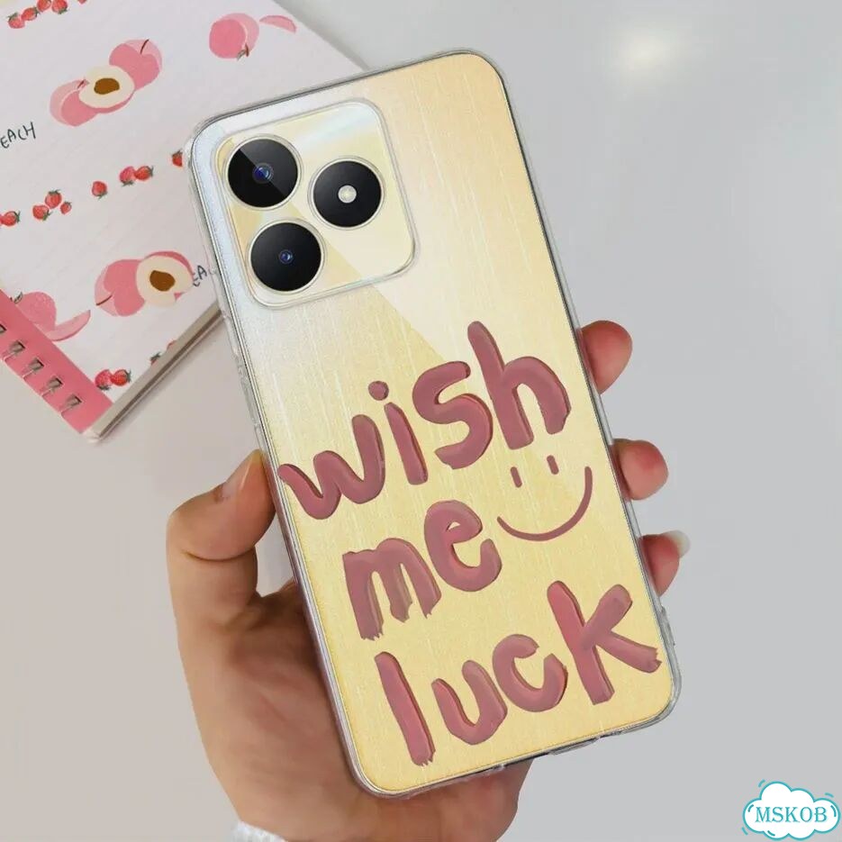 Чехол для Realme C51 RMX3830, окрашенный чехол, прозрачные силиконовые чехлы для телефонов Realme C5 фото 1