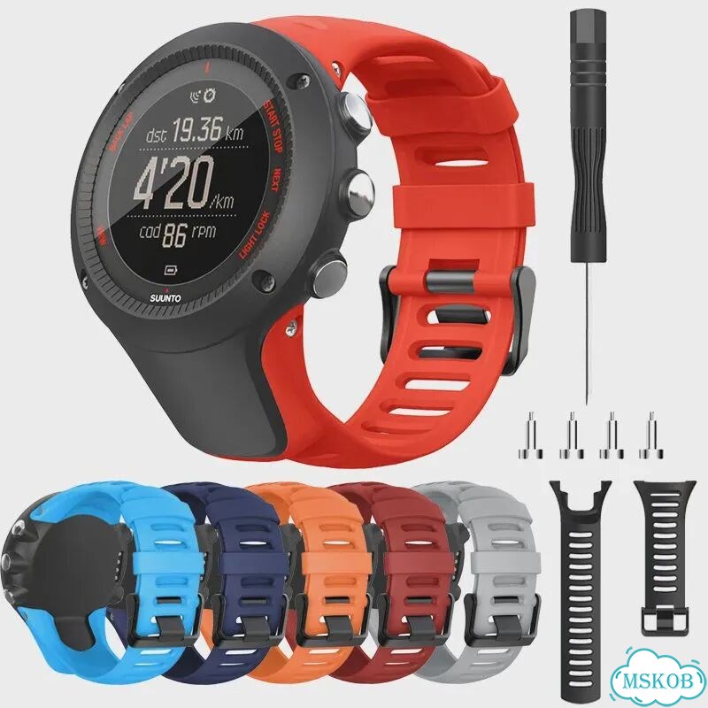 Спортивные часы Suunto с оранжевым ремешком фото 2