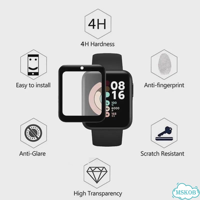 Защитное стекло Amazfit Bip S/Lite/U/Pro/3, 5шт, For BiP фото 5