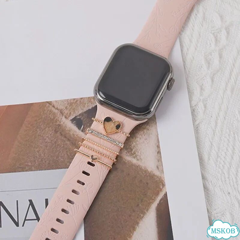 Декоративный шарм для Apple Watch VeraCool, розовый, BK386 фото 1