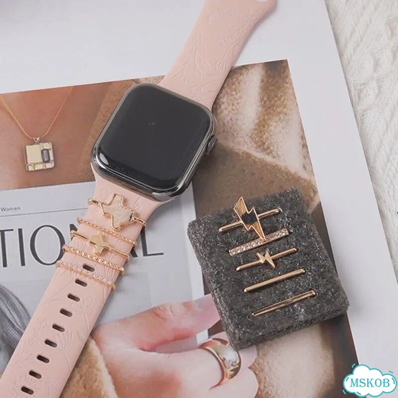 Декоративный шарм для Apple Watch VeraCool, розовый, BK386 фото 2