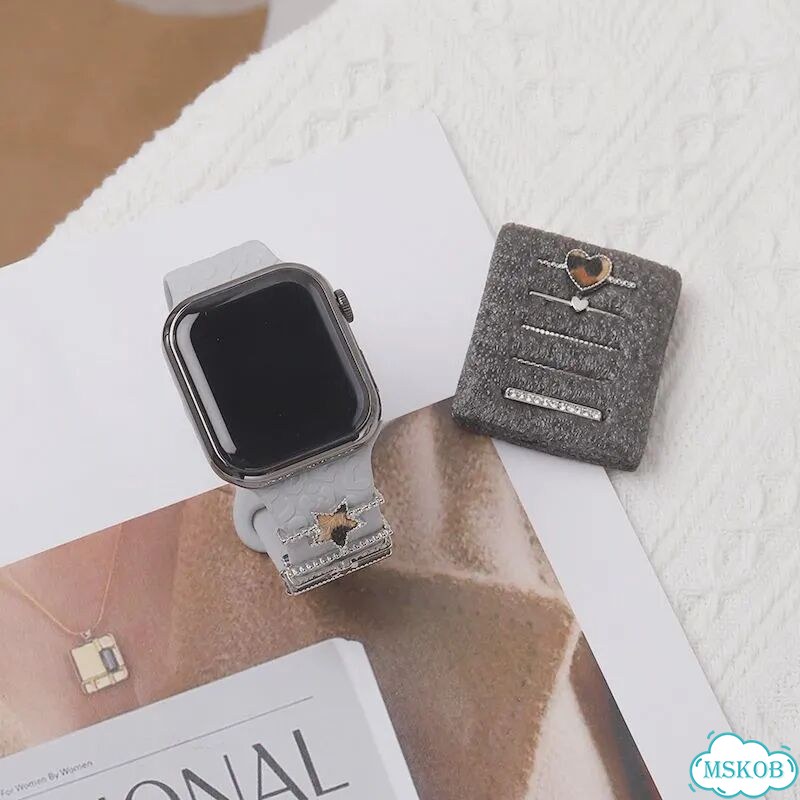 Декоративный шарм для Apple Watch VeraCool, розовый, BK386 фото 3