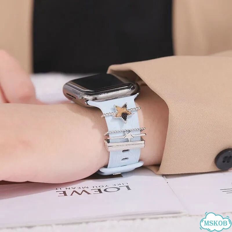 Декоративный шарм для Apple Watch VeraCool, розовый, BK386 фото 5