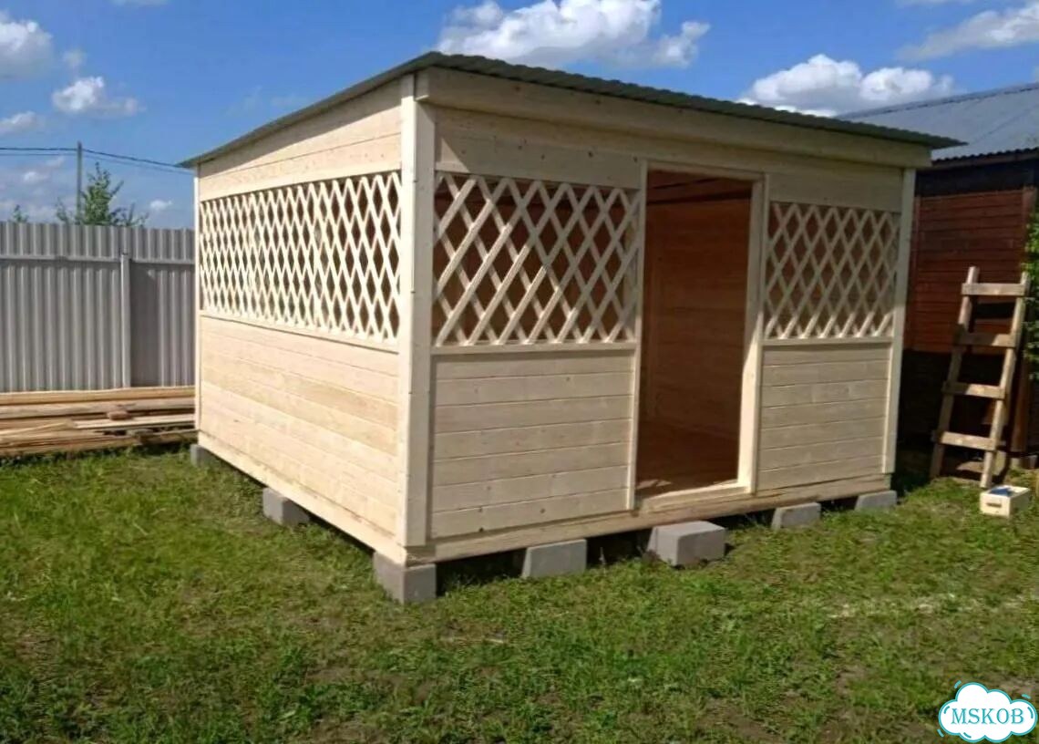 Беседки из сосны с установкой 4х6 фото 10
