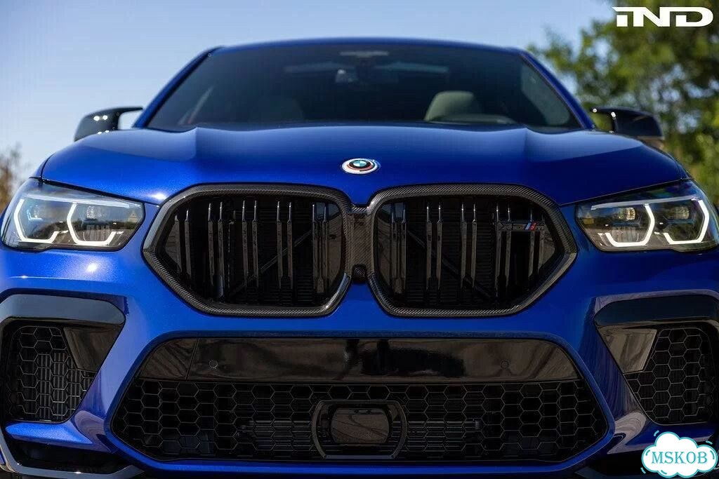 Решетка радиатора BMW X6 G06 X6M F96 мокрый карбон фото 2