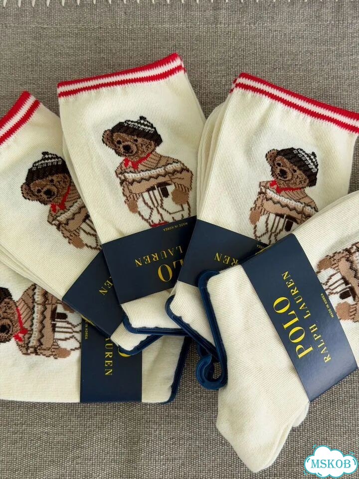 Носки Polo Ralph Lauren Bear оригинал с медведем фото 3