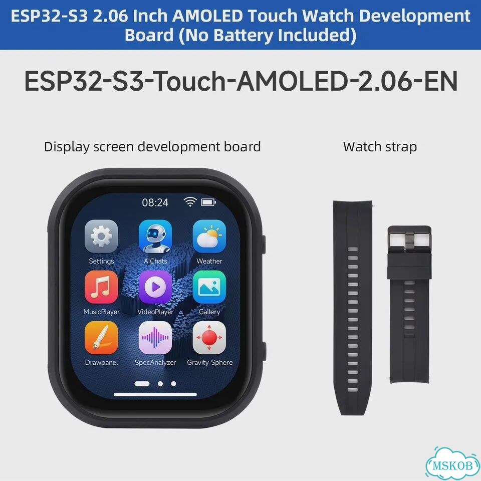 ESP32-S3 Smartwatch Development Board 2.06 Inch фото 1