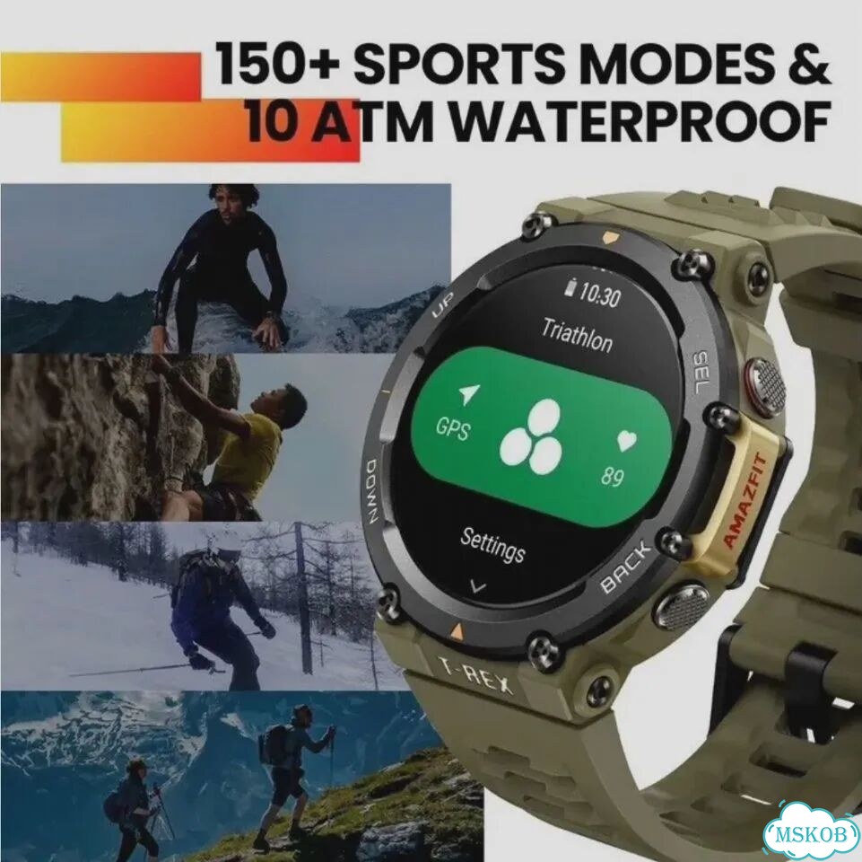 Amazfit T-Rex 2 Ember Black 99New умные часы фото 5