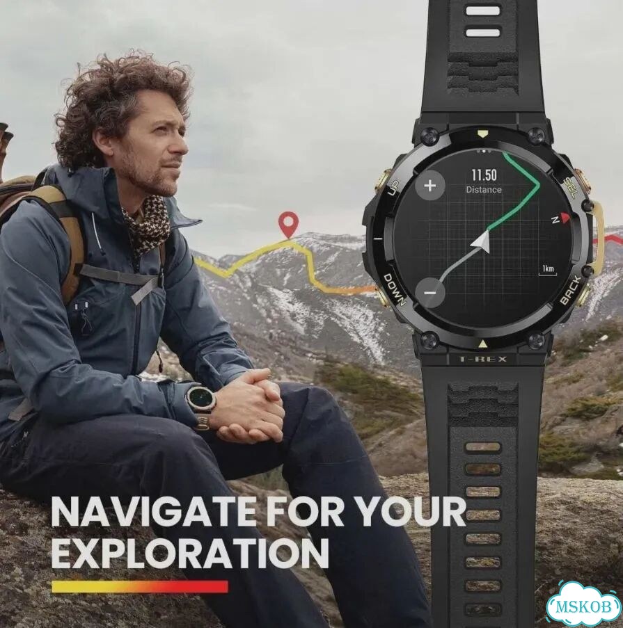 Amazfit T-Rex 2 Ember Black 99New умные часы фото 6