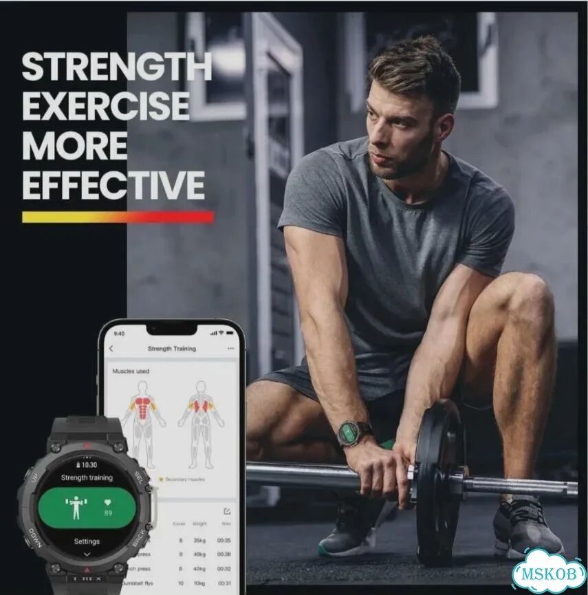 Amazfit T-Rex 2 Ember Black 99New умные часы фото 7