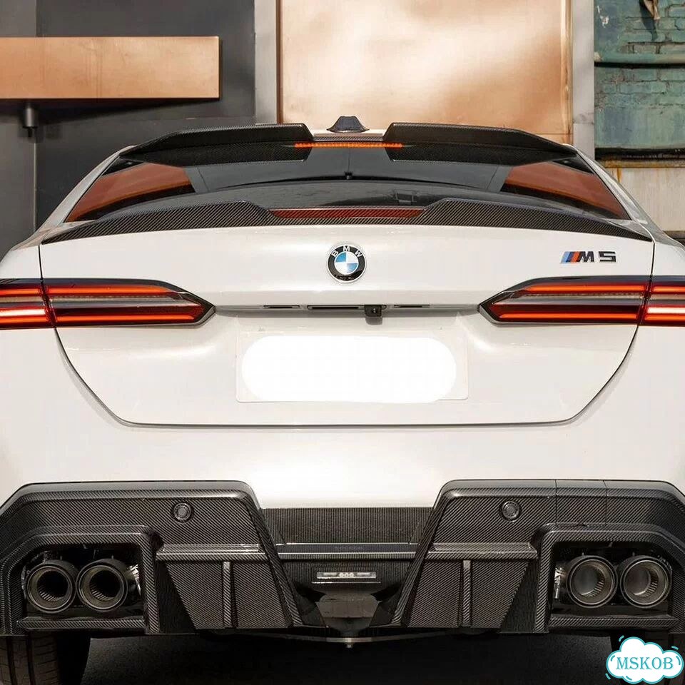 Спойлер BMW G60 M5 G90 сухой карбон стиль SQ фото 3