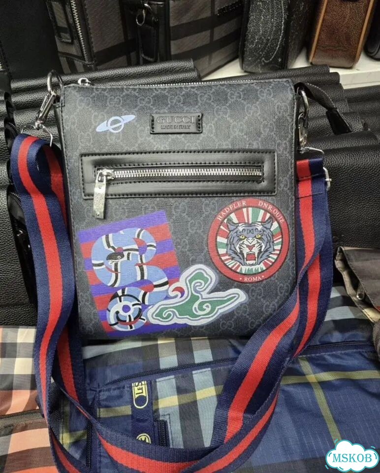 Сумка через плечо gucci gg tiger фото 6