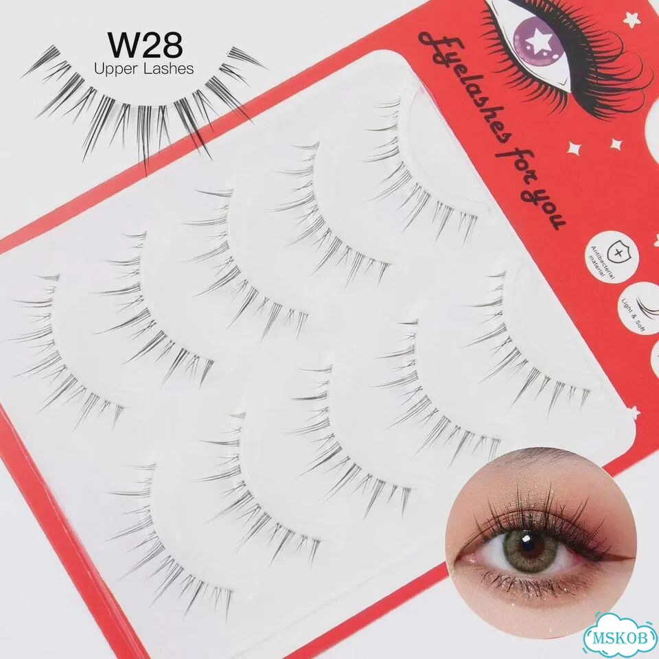 Накладные ресницы W28, 5 пар, цвет 5Pairs-W28 фото 1