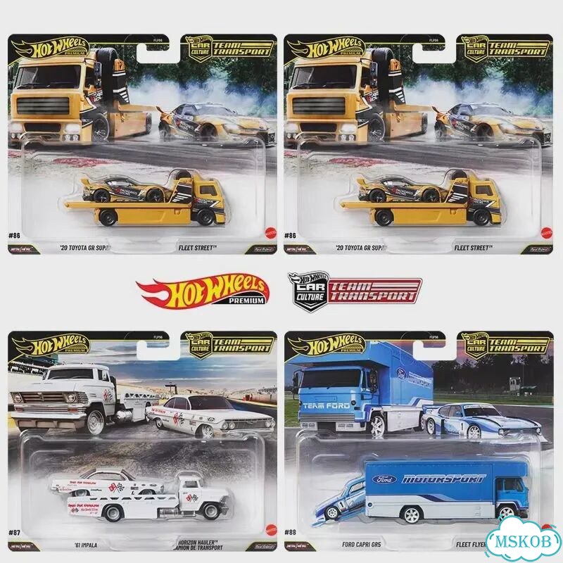 Hot Wheels Fleet Street, Toyota GR Supra, желтый фото 3
