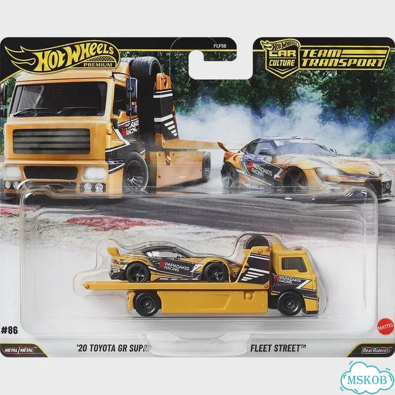 Hot Wheels Fleet Street, Toyota GR Supra, желтый фото 4