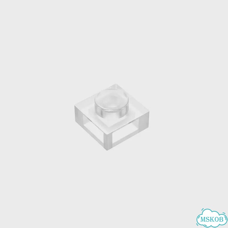 Gobricks пластиковые блоки 1x1 3024 30008 фото 3