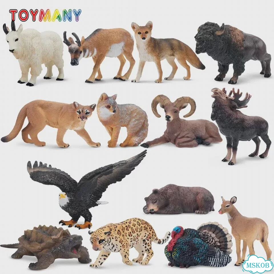 Toymany набор фигурок обезьянок из пвх F-sbmei01-huoji14 фото 1