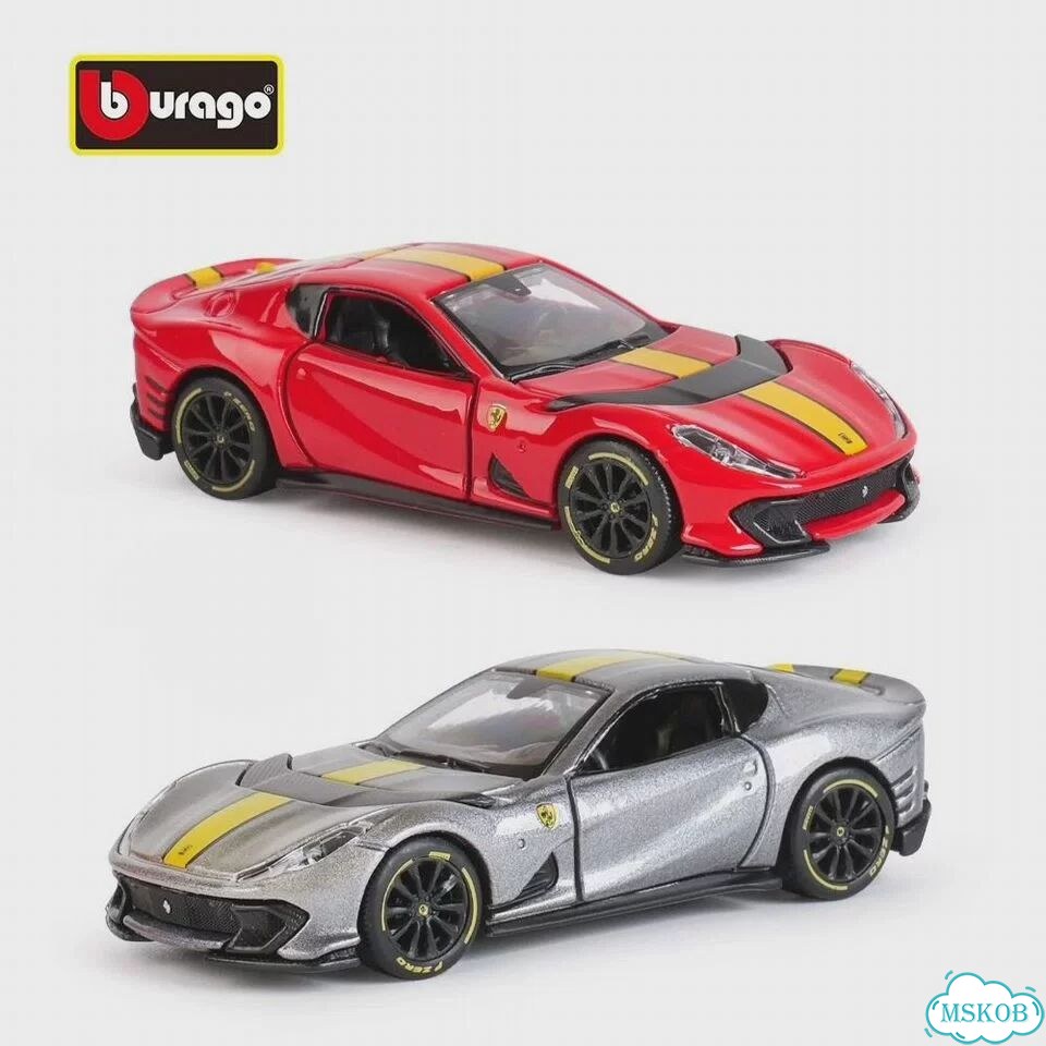 Bburago Ferrari F50 1:64, красный фото 5