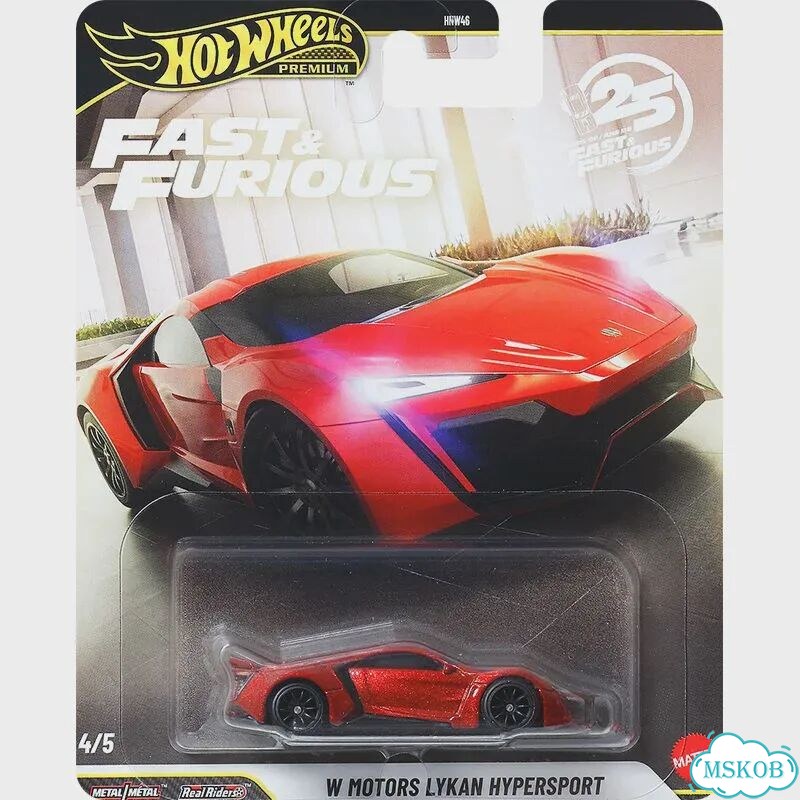 Hot Wheels Fast & Furious Lykan HyperSport, красный фото 1