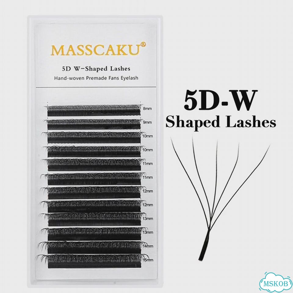 Masscaku 5D-W ресницы, 11 мм, C изгиб, черный фото 1