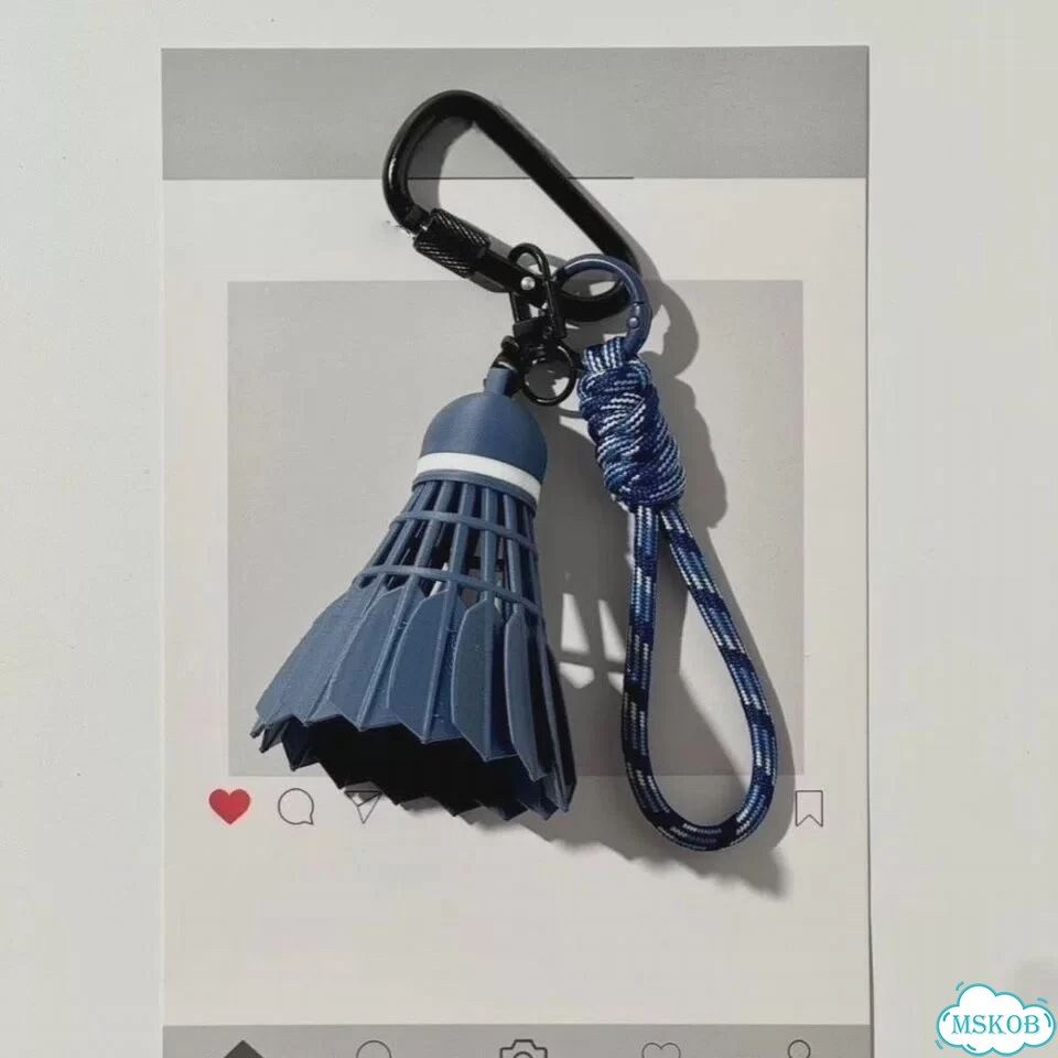 Радужный брелок для бадминтона Темно-синий, Blue-Blue Rope фото 1