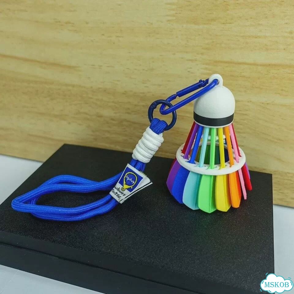 Радужный брелок для бадминтона Темно-синий, Blue-Blue Rope фото 6