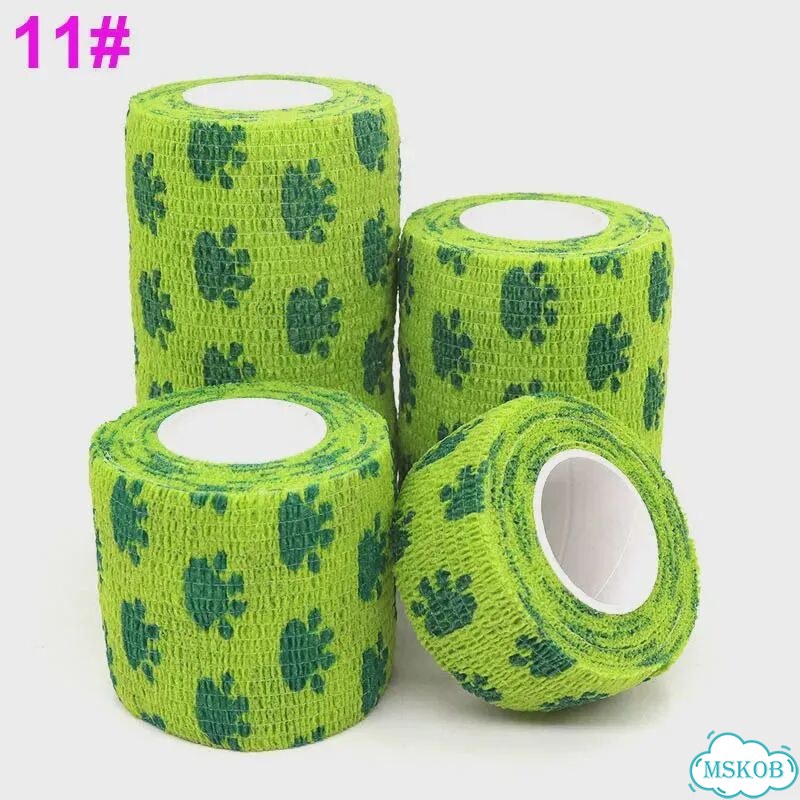 Спортивная клейкая повязка coyoco Y5 Зеленый, 2.5cm X 4.8m, Cat claw Green фото 1