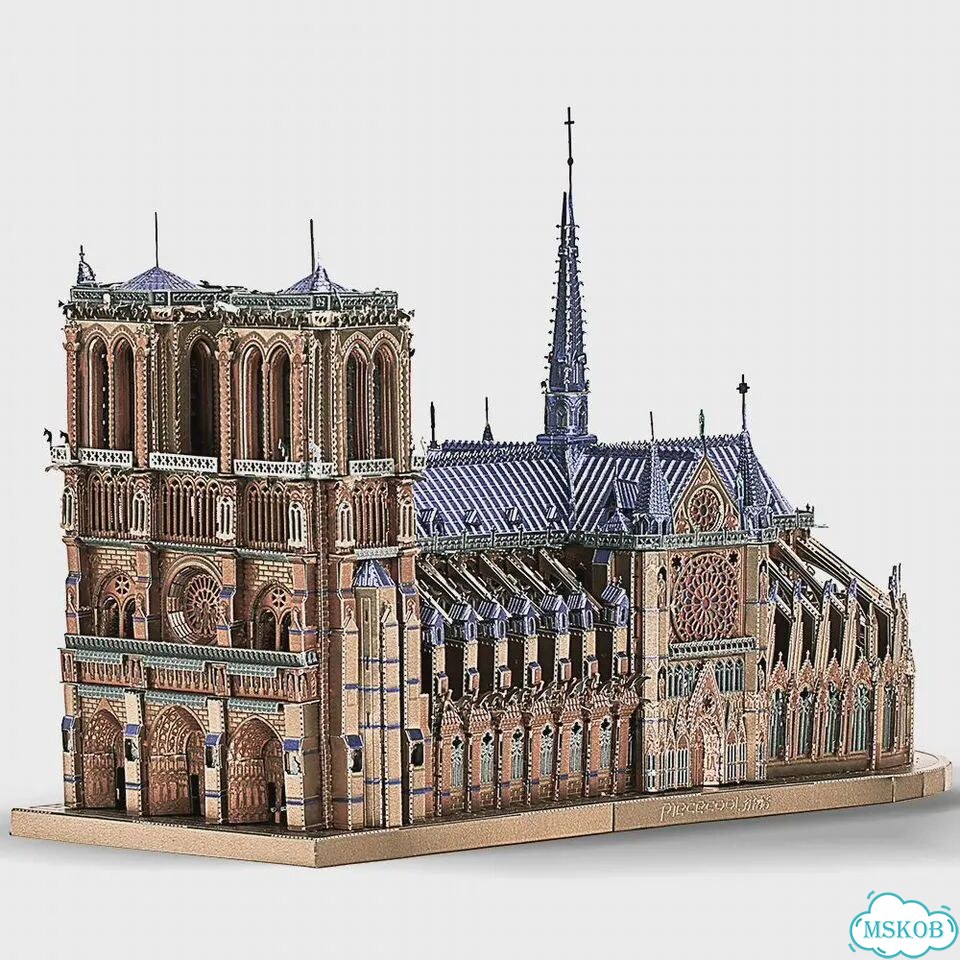 Piececool 3D Металлический Пазл Notre Dame de Paris, 14+ фото 1
