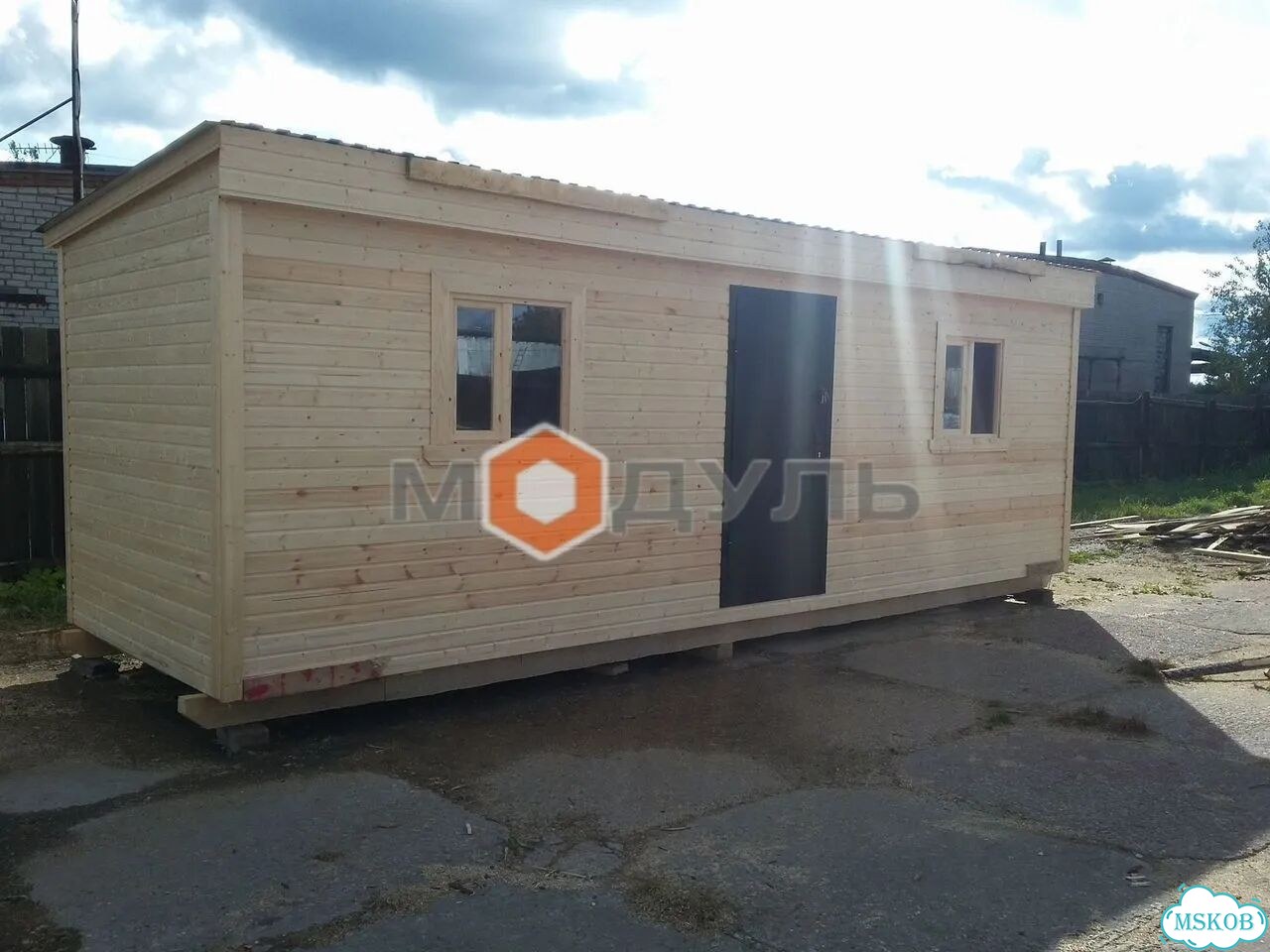 Бытовка деревянная. Проект - 0110 с электрикой фото 8