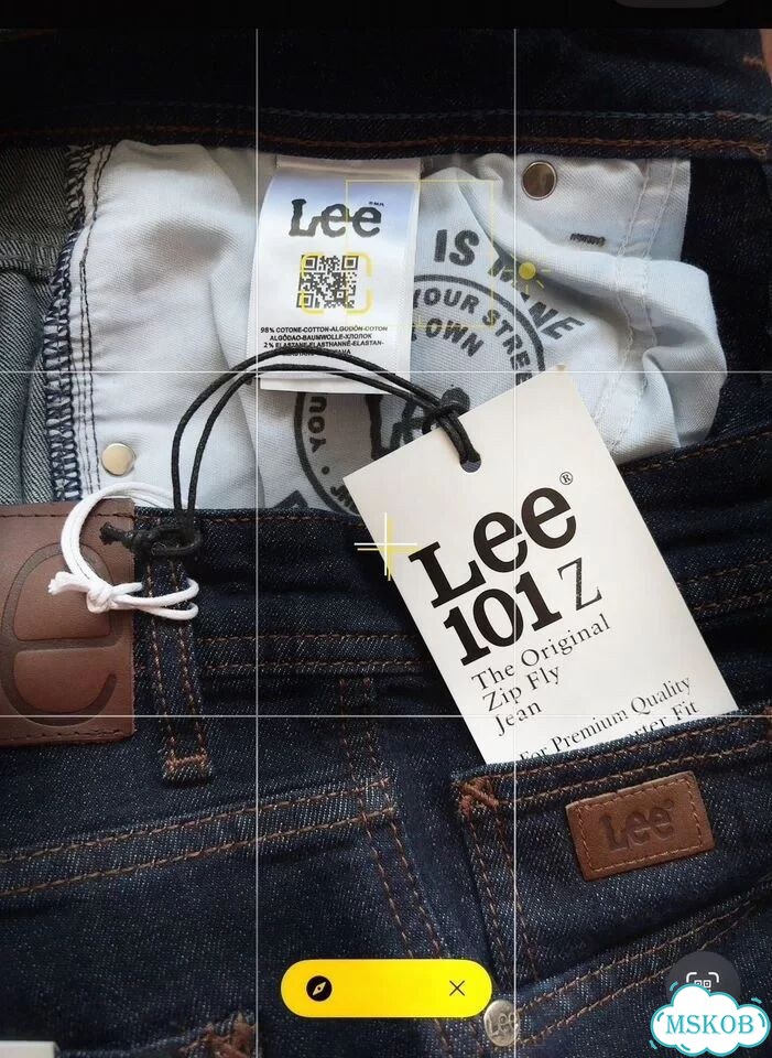 Lee 101z Крутейший Цвет Индиго.W32 Оригинал фото 4