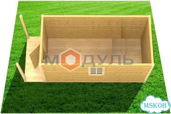 Бытовка деревянная. Проект - 810 с электрикой фото 3