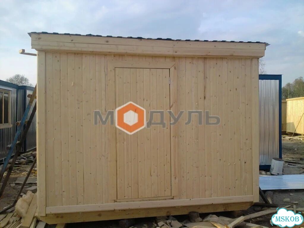 Бытовка деревянная. Проект - 810 с электрикой фото 8