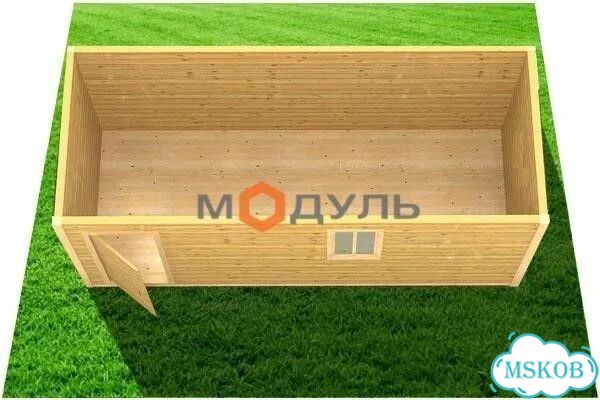 Бытовка деревянная. Проект - 0010 с электрикой фото 2