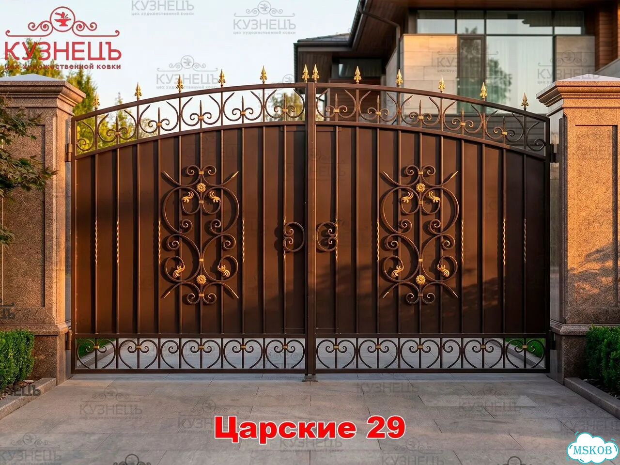 Ворота кованые фото 1