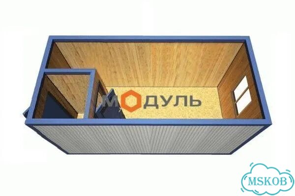 Бытовка блок-контейнер бк-710 с электрикой фото 2