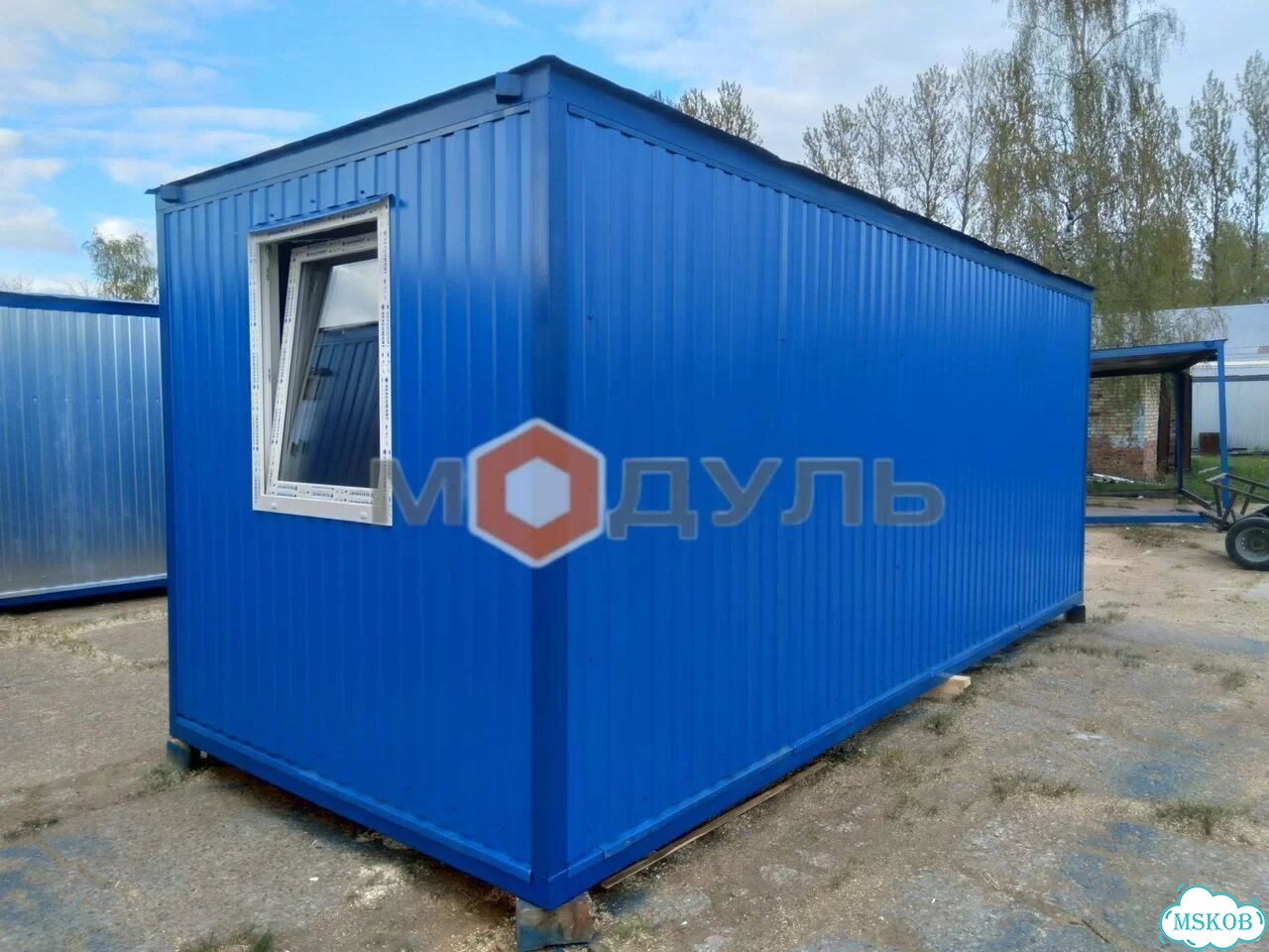 Блок контейнер металлический.Строительная бытовка фото 3