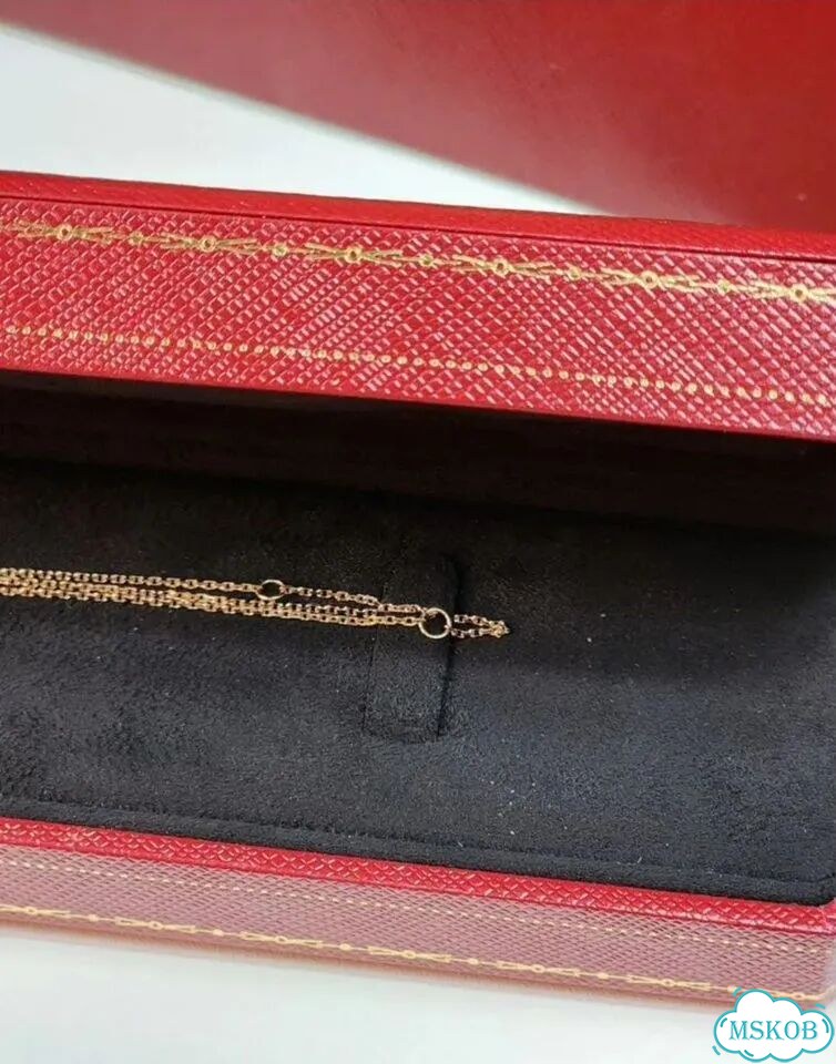Браслет Cartier trinity из розового золота фото 2