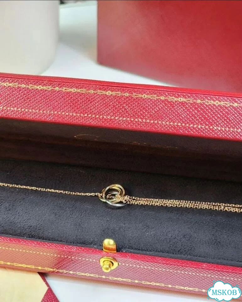 Браслет Cartier trinity из розового золота фото 7