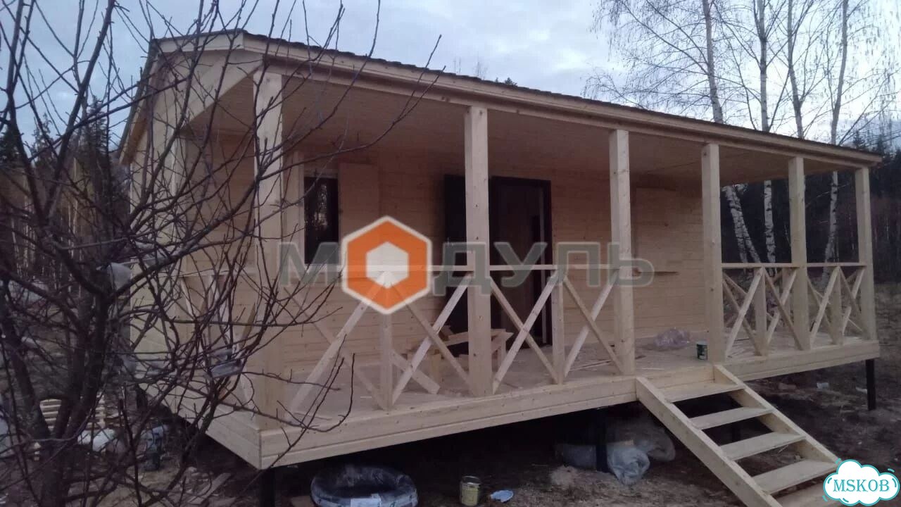 Бытовка деревянная. Проект - 0210 с электрикой фото 5