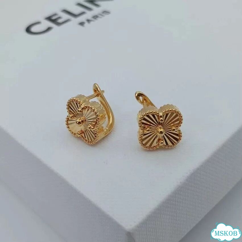 Серьги клевер классические в стиле Van Cleef фото 3