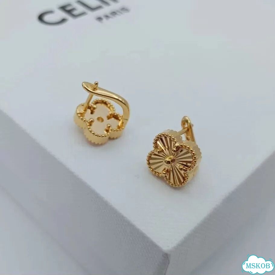 Серьги клевер классические в стиле Van Cleef фото 5